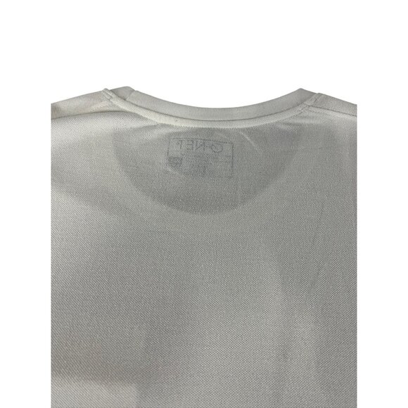 G-Net Mens Short Sleeve T-Shirt Pocket Striped Sleeves XXL Eggshell Oversized - Picture 10 of 13